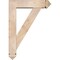 Ekena Millwork Traditional Arts and Crafts Smooth Bracket w/ Offset Brace, Douglas Fir, 5 1/2"W x 20"D x 28"H BKT0604X20X28TRA03SDF - alternate 2